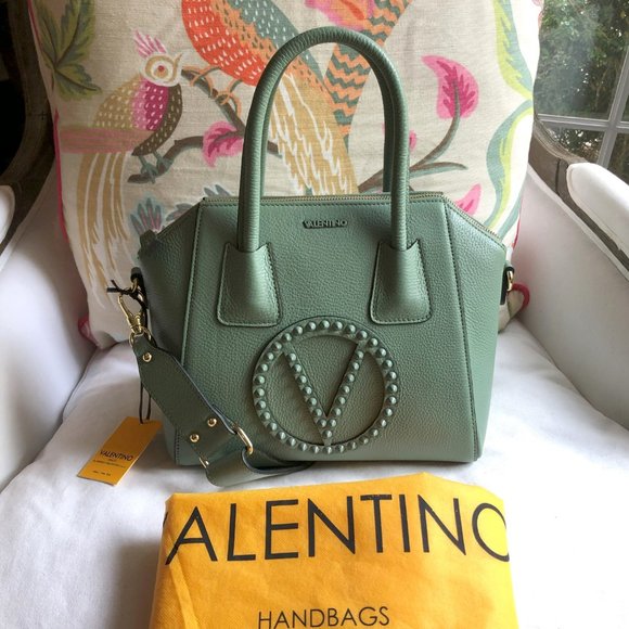 💚 NEW Mario VALENTINO Minimi Rock Dollaro Satchel - Picture 9 of 11